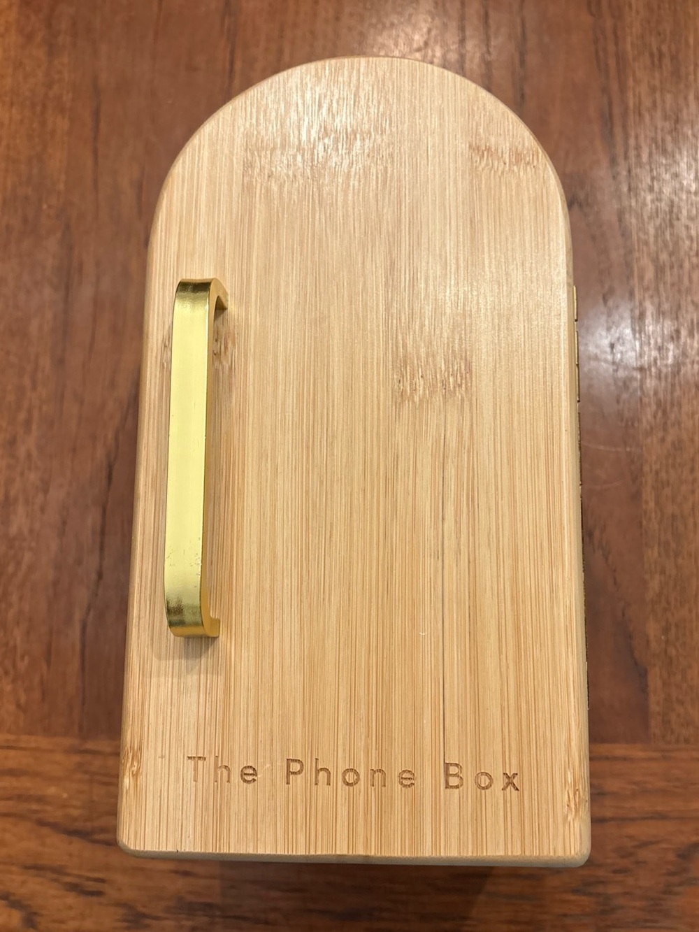Papaya The Phone Box Bamboo Cell Phone Holder Family Organizer-Holds 3-phones